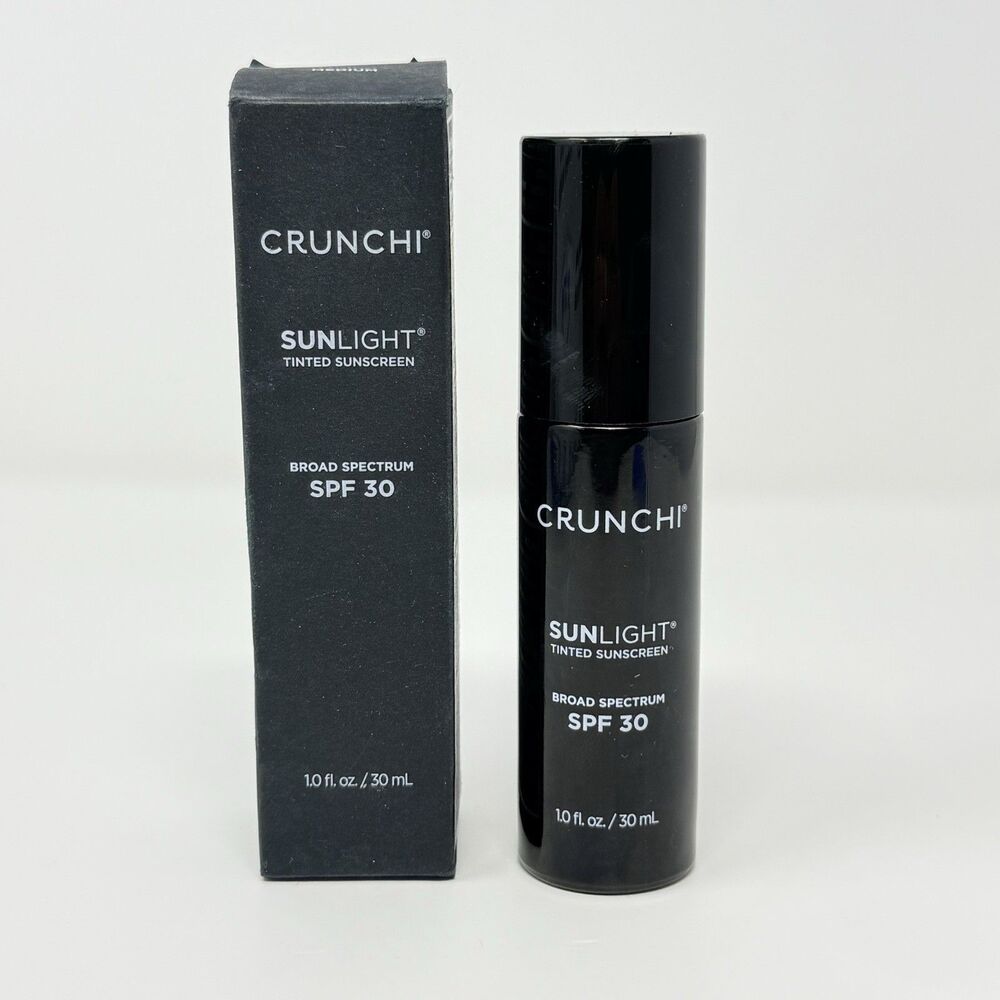 Crunchi Sunlight Tinted Sunscreen SPF 30 Medium 1 fl oz New Exp 10/27